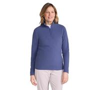 Mountain Warehouse Camber Half Zip Women's Fleece - Lightweight, Warm & Cosy Half Zip Sweatshirt Top - Best for Camping, Outdoors, Travelling & Hiking Indigo (Plain) S