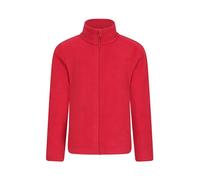 Mountain Warehouse Camber II Kids Full-Zip Fleece - Comfy, Lightweight Sweatshirt, Full-zip, For Boys & Girls - For Spring Summer, Camping, Outdoors & Hiking Dark Red Kids Size 11-12 Years