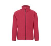 Mountain Warehouse Camber II Kids Full-Zip Fleece - Comfy, Lightweight Sweatshirt, Full-zip, For Boys & Girls - For Autumn Winter, Camping, Outdoors & Hiking Burgundy Kids Size 5-6 Years