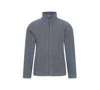 Mountain Warehouse Camber II Kids Full-Zip Fleece - Comfy, Lightweight Sweatshirt, Full-zip, For Boys & Girls - For Autumn Winter, Camping, Outdoors & Hiking Medium Grey Kids Size 7-8 Years