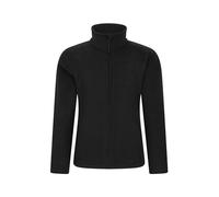 Mountain Warehouse Camber II Kids Full-Zip Fleece - Comfy, Lightweight Sweatshirt, Full-zip, For Boys & Girls - For Autumn Winter, Camping, Outdoors & Hiking Black Kids Size 3-4 Years