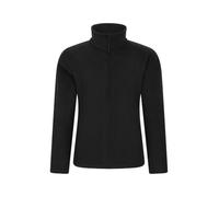 Mountain Warehouse Camber II Kids Full-Zip Fleece - Comfy, Lightweight Sweatshirt, Full-zip, For Boys & Girls - For Autumn Winter, Camping, Outdoors & Hiking Black Kids Size 7-8 Years