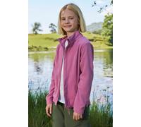 Mountain Warehouse Camber II Kids Full-Zip Fleece - Comfy, Lightweight Sweatshirt, Full-zip, For Boys & Girls - For Autumn Winter, Camping, Outdoors & Hiking Pink Kids Size 7-8 Years