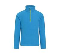 Mountain Warehouse Camber II Kids Half-Zip Fleece - Lightweight & Breathable Microfleece Sweatshirt, Boys & Girls - Spring Summer, Outdoors, Travelling & Hiking Cobalt Kids Size 11-12 Years