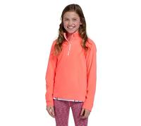Mountain Warehouse Camber II Kids Half-Zip Fleece - Lightweight & Breathable Microfleece Sweatshirt, Boys & Girls - Spring Summer, Outdoors, Travelling & Hiking Fiery Coral Kids Size 3-4 Years