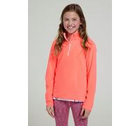 Mountain Warehouse Camber II Kids Half-Zip Fleece - Lightweight & Breathable Microfleece Sweatshirt, Boys & Girls - Autumn, Winter, Outdoors, Travel Fiery Coral Kids Size 3-4 Years