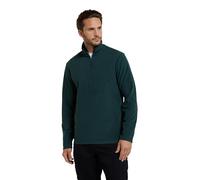 Mountain Warehouse Camber II Mens Half-Zip Fleece - Lightweight & Quick Dry, Breathable Antipill Microfleece - For Spring Summer, Outdoors, Travelling & Hiking Dark Green 2XL