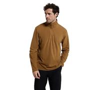 Mountain Warehouse Camber II Mens Half-Zip Fleece -Lightweight & Anti-pill Microfleece - Travel Mustard S
