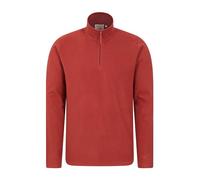 Mountain Warehouse Camber II Mens Half-Zip Fleece -Lightweight & Anti-pill Microfleece - Travel Red XXS