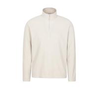 Mountain Warehouse Camber II Mens Half-Zip Fleece - Lightweight & Quick Dry, Breathable Antipill Microfleece - For Spring Summer, Outdoors, Travelling & Hiking Cream 2XL