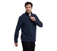 Mountain Warehouse Camber II Mens Half-Zip Fleece - Lightweight & Quick Dry Microfleece - Autumn, Winter, Outdoors Navy XS