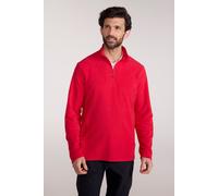 Mountain Warehouse Camber II Mens Half-Zip Fleece - Lightweight & Quick Dry, Breathable Antipill Microfleece - For Spring Summer, Outdoors, Travelling & Hiking Active Red M