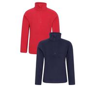 Mountain Warehouse Camber Kids Fleece - Multipack Girls & Boys Sweater, Microfleece, Lightweight, Quick Dry - Best for Camping, Outdoors, Travelling & Hiking Navy (Multipack 01) Kids Size 5-6 Years