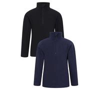 Mountain Warehouse Camber Kids Fleece - Multipack Girls & Boys Sweater, Microfleece, Lightweight, Quick Dry - Best for Camping, Outdoors, Travelling & Hiking Dark Blue Kids Size 5-6 Years