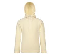 Mountain Warehouse Camber Kids Microfleece Hoodie - Breathable, Lightweight, Anti-Pill & Quick Dry Microfleece Pullover for Boys & Girls - For Spring Summer & Walking Pale Yellow Kids Size 5-6 Years