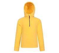 Mountain Warehouse Camber Kids Microfleece Hoodie - Breathable, Lightweight, Anti-Pill & Quick Dry Microfleece Pullover for Boys & Girls - For Spring Summer & Walking Mustard Kids Size 7-8 Years