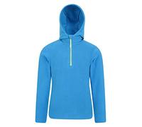 Mountain Warehouse Camber Kids Microfleece Hoodie - Breathable, Lightweight, Anti-Pill & Quick Dry Pullover for Boys & Girls - For Spring Summer & Walking Cobalt Teen Size 13 Years