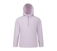Mountain Warehouse Camber Kids Microfleece Hoodie - Breathable, Lightweight, Anti-Pill & Quick Dry Pullover for Boys & Girls - For Spring Summer & Walking Light Purple Kids Size 9-10 Years