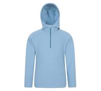 Mountain Warehouse Camber Kids Microfleece Hoodie - Breathable, Lightweight, Anti-Pill & Quick Dry Pullover for Boys & Girls - For Spring Summer & Walking Indigo 7-8y