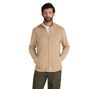 Mountain Warehouse Camber Mens Full-Zip Fleece Jacket - Microfleece & Lightweight Sweatshirt, Gents Tops - Best for Winter Camping, Outdoors, Travelling & Hiking Off White XXS