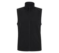 Mountain Warehouse Alder Mens Gilet - Lightweight Body Warmer, Comfortable Gilet Vest, Quick Drying Fleece, Zip Up Spring Summer Coat - Perfect Choice for Layering Black XS