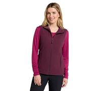 Mountain Warehouse Camber Womens Gilet - Lightweight Sleeveless Jacket, Microfleece Bodywarmer, Breathable Vest, Zipped Side Pockets - Spring Summer, Camping Burgundy Women's Size 22