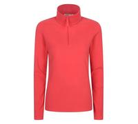 Mountain Warehouse Camber II Womens Fleece - Lightweight Half Zip Sweatshirt - Outdoors, Travel Active Red (Plain) M