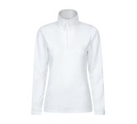 Mountain Warehouse Camber Half Zip Women's Fleece - Lightweight, Warm & Cosy Half Zip Sweatshirt - Best for Spring Summer, Camping, Outdoors, Travelling & Hiking Beige (Plain) M