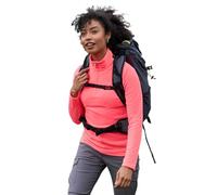 Mountain Warehouse Camber Half Zip Women's Fleece - Lightweight, Warm & Cosy Half Zip Sweatshirt - Best for Spring Summer, Camping, Outdoors, Travelling & Hiking Bright Pink (Plain) XS
