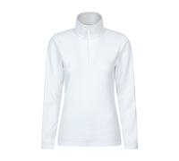 Mountain Warehouse Camber Half Zip Women's Fleece - Lightweight, Warm & Cosy Half Zip Sweatshirt - Best for Spring Summer, Camping, Outdoors, Travelling & Hiking Beige (Plain) L