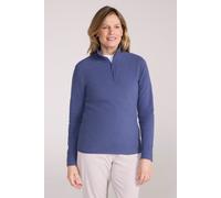 Mountain Warehouse 'Camber' Womens Striped Fleece Top Half Zip Quick Dry Breathable Sweater Indigo Blue - Size 2XS