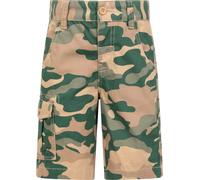 Mountain Warehouse Kids Camo Cargo Shorts - 100% Cotton Shorts, Lightweight Short Trousers, Pockets, Easy Care Camo Pants - Spring Summer, Camping, Travelling Light Beige (Camo) Kids Size 9-10 Years