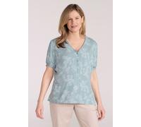 Mountain Warehouse Cannes Womens Button-Through V-Neck Top - Green - Green - Size: 16