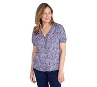 Mountain Warehouse Cannes Women's Button-Through V-Neck Top - Lightweight Tee with UV Protect Max - Spring Summer, Walking, Hiking & Outdoors Mixed Women's Size 12