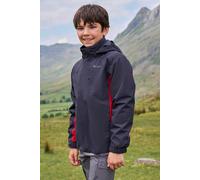 Mountain Warehouse Cannonball Kids 3 in 1 Waterproof Jacket - Breathable Triclimate Rain Jacket, Taped Seams Kids Coat, Detachable Hood - Kids Coat for Walking Grey (01) Kids Size 7-8 Years
