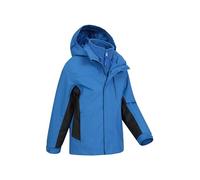 Mountain Warehouse Cannonball Kid 3 in 1 Waterproof Jacket | Boys & Girls Triclimate Rain Coat with Warm Inner Fleece, Taped Seams & Detachable Hood for Versatility, For Winter, Walking