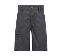 Mountain Warehouse Cargo Kids Shorts - 100% Cotton Pants, Adjustable Waistband, Soft Childrens Shorts, Pockets, Easy Care - Spring Summer, Camping, Travelling Charcoal Kids Size 3-4 Years
