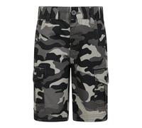 Mountain Warehouse Cargo Kids Shorts - 100% Cotton Trousers, Adjustable Waistband, Soft Childrens Shorts, Pockets, Easy Care Pants - for Camping, Travelling Black Kids Size 11-12 Years