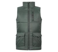 Mountain Warehouse Cargo Kids Water-Resistant Padded Gilet - Sleeveless Jacket with Front & Chest Pockets, Perfect for Layering - Spring, Walking & Outdoors Khaki Kids Size 7-8 Years