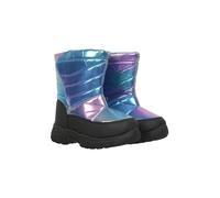Mountain Warehouse Caribou Junior Kids Snow Boots - Snowproof, Fleece Lining, Warm, Insulated, High Traction Sole - Ideal For Iridescent Kids Shoe Size 8