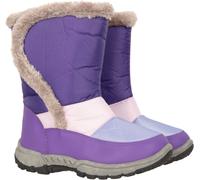 Mountain Warehouse Kids Caribou Fur Trim Snow Boot Children Warm Snowproof Shoe