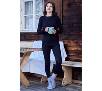 Mountain Warehouse Carmel Seamless Womens Ribbed Thermal Pant - Black - Black - Size: M