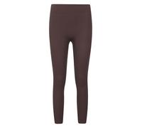 Mountain Warehouse Carmel Seamless Womens Ribbed Thermal Pant - Warm Ladies Leggings in Super Soft Fabric & Snug Fit - Winter Camping, Outdoors, Travelling & Hiking Brown S