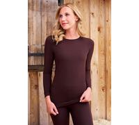 Mountain Warehouse Carmel Seamless Womens Ribbed Thermal Top - Brown - Brown - Size: M