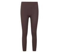 Mountain Warehouse 'Carmel' Womens Ribbed Pants Seamless Thermal Base Layer Trousers Brown Polyamide - Size Medium