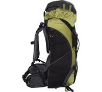 Mountain Warehouse Carrion 65L Rucksack - Padded Airmesh Back Daypack Bagback with Ladder Lock, Rain Cover & Lots Of Pockets - All Season Camping, Hiking & Outdoors Lime One Size