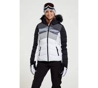 Mountain Warehouse 'cascade' Lightweight Breathable Warm Padded Hooded Winter Ski Jacket In White White 6