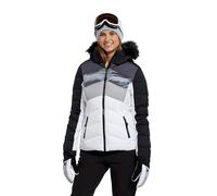 Mountain Warehouse Cascade Womens Padded Ski Jacket - Breathable & Water-resistant Coat with Hood, Comfortable -Winter Skiing, Sports & Outdoors White Women's Size 10