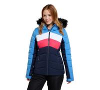 Mountain Warehouse Cascade Womens Padded Ski Jacket - Breathable & Water-resistant Coat with Hood, Comfortable -Winter Skiing, Sports & Outdoors Blue Women's Size 8