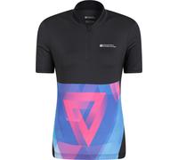 Mountain Warehouse Chaser Printed Womens Half-Zip Cycling Jersey - Black - Black - Size: 8